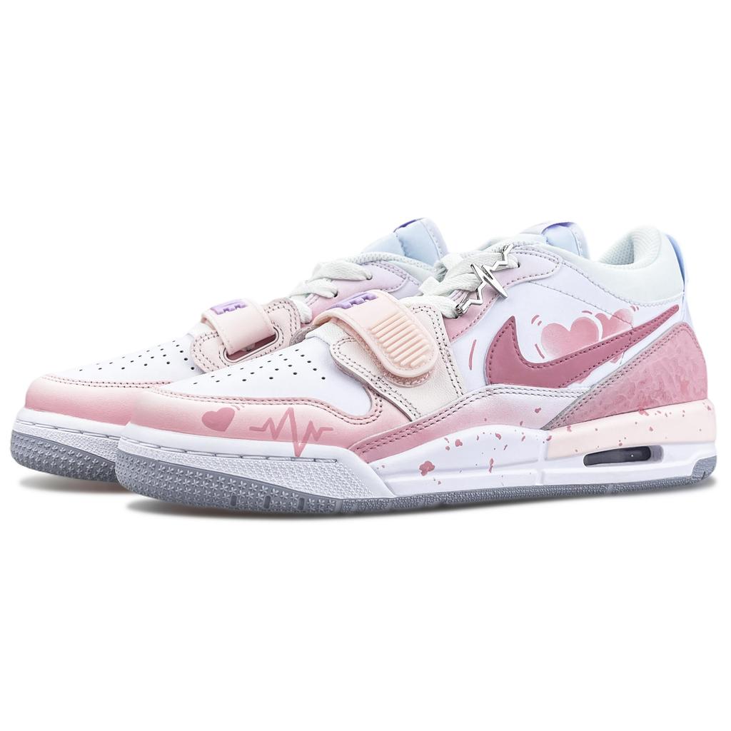 Jordan Legacy 312 Cushioning Slip Resistant Abrasion Resistant Coverage Low top Vintage Basketball Shoes Women's HF0747-151(Team237-)