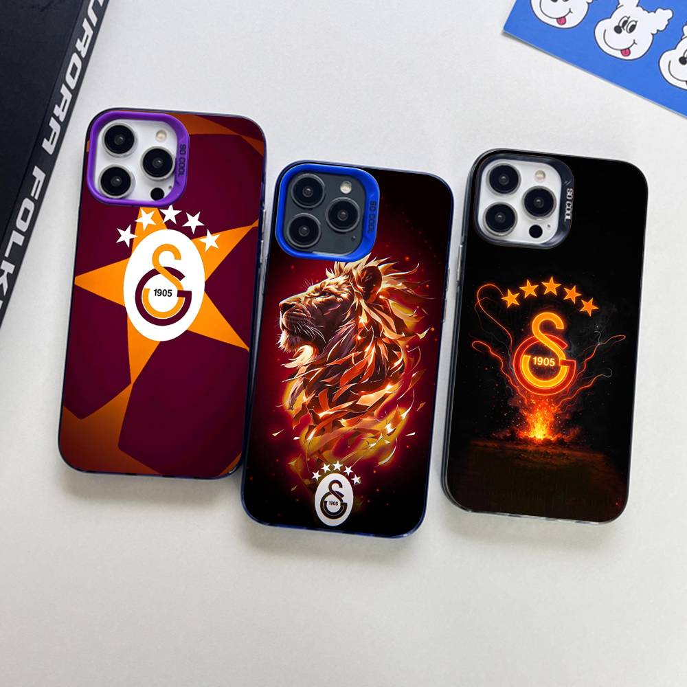 Football Team Galatasaray Color Phone Case For IPhone 17 16 15 14 13 12 11 Pro Max Plus Pro Shell