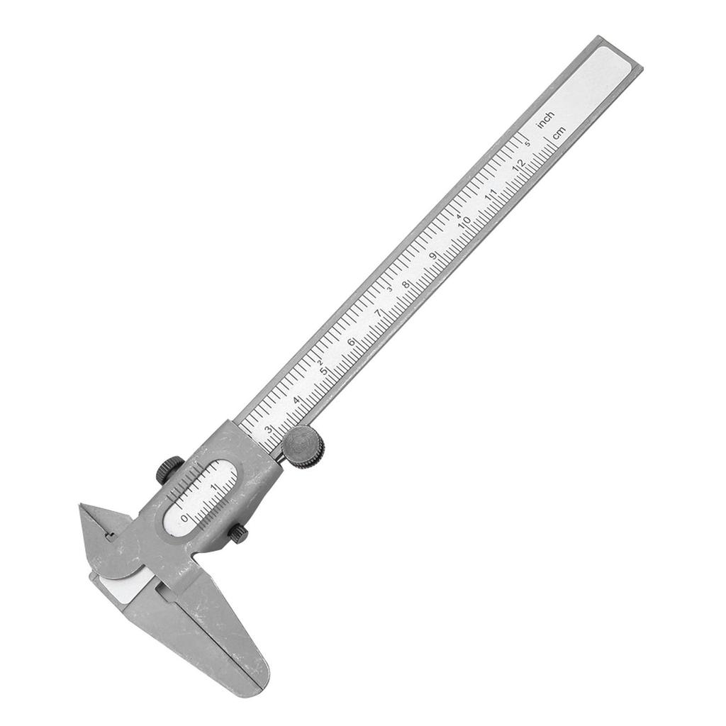High Precision Metal Vernier Caliper Manual Measuring Caliper Tools Micrometer Ruler (5in)