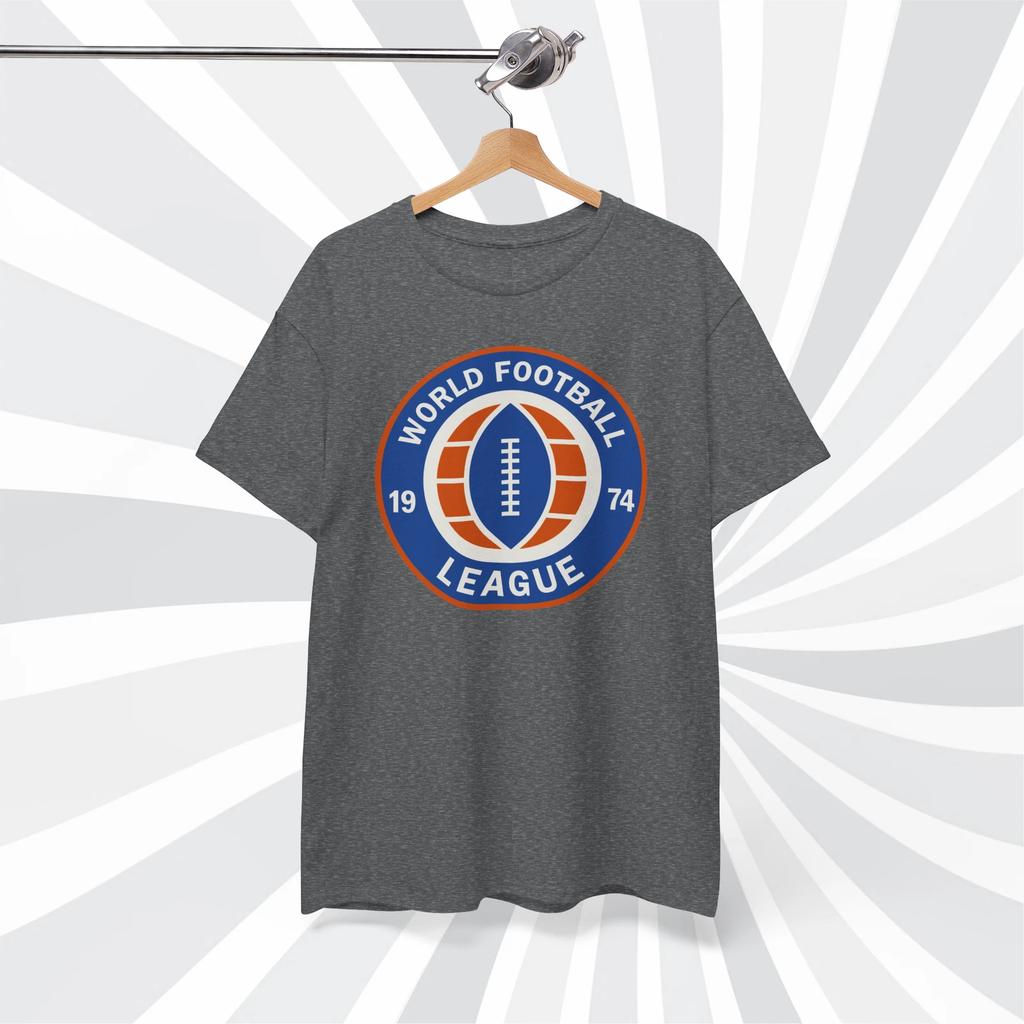 Światowa Liga Piłkarska 1974 WFL Vintage Koszulka Piłkarska Okrągła T shirt