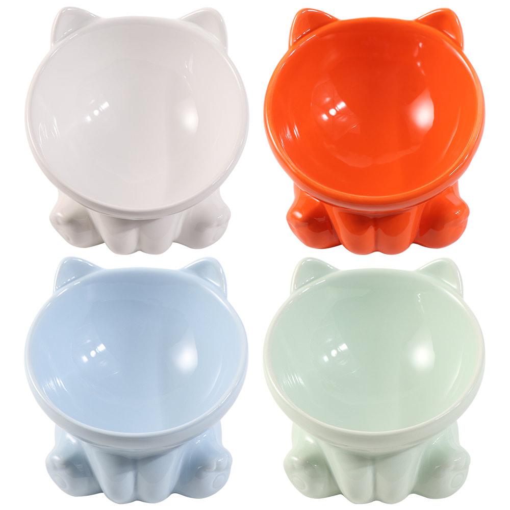 Cat Feeder Supplies Puppy Kitten Pet Feeding Bowl Water Feeder Container Cat Food Bowl Pet Supplies