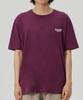 BY.L Contour Graffiti Logo Short Sleeve T-Shirt Wine