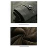 Men's Mid-Length Extra Thick Winter Jacket - Cotton-Padded Velvet Lined Warm Cold-Proof Windproof & Waterproof