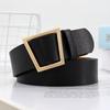 Stylish Retro Triangle Buckle Pu Belt For Women Perfect For Dresses And Casual Outfits