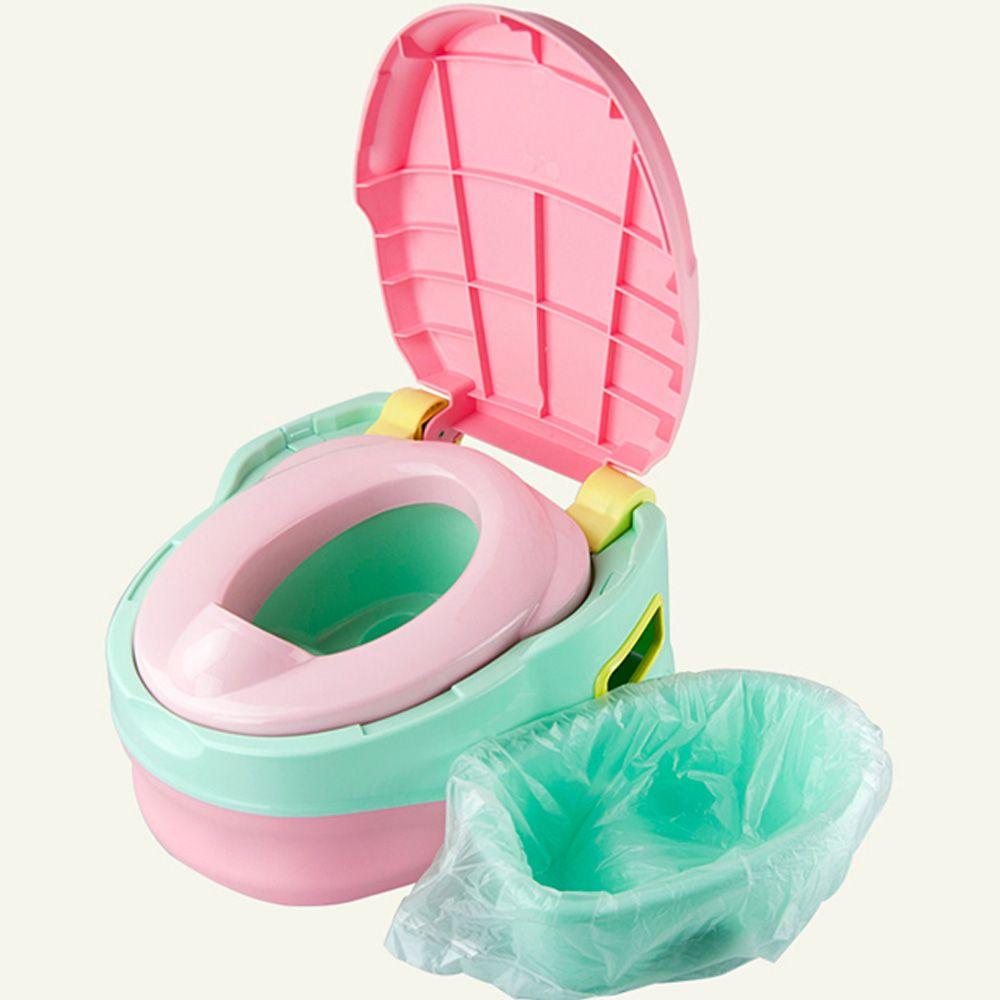 50 Pièces Training Santé Imperméable Jetables Plastique Potty de Voyage Doublures Sacs Poubelle Siège Toilette