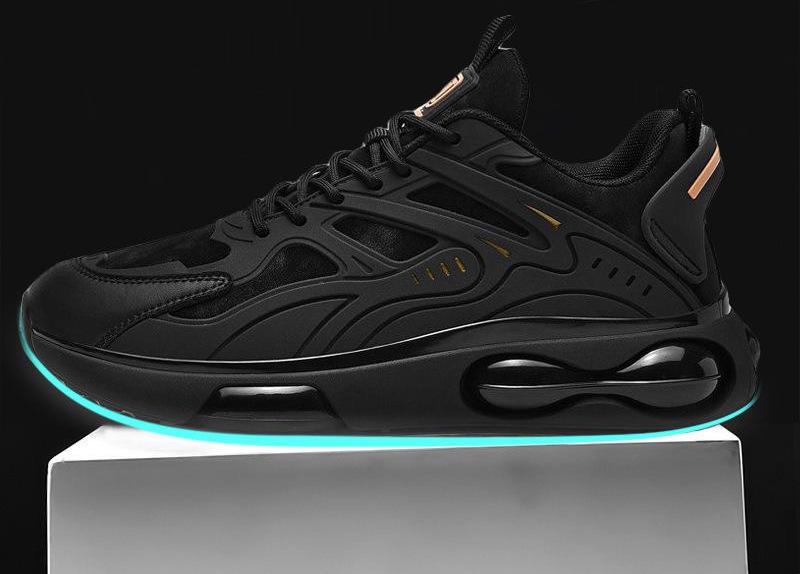 Men's 2025 Trendy Thick Sole Mesh Sneakers - Breathable, Versatile Casual Sports Shoes for Spring & Autumn
