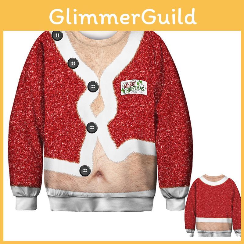 And Soft Mens Womens Ugly Christmas Sweater With Long Sleeves Pullover Design**