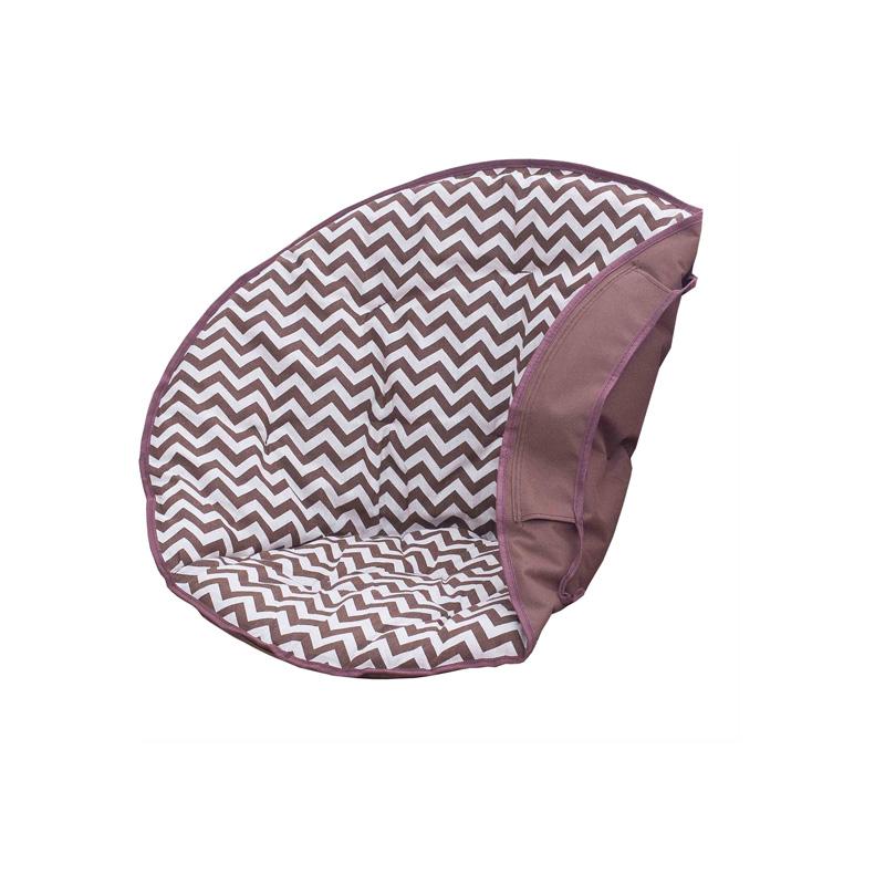 Moon Chair Folding Padded Oval Round Moon Saucer Camping Fishing Portable Picnic Black Seat Mesh Chair Cover Not Including Chair