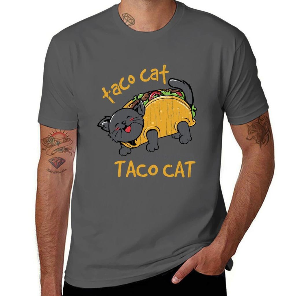 Tacocat Spelled Backwards For Taco And Cat Lovers Tshirt Holiday All Match Tshirt