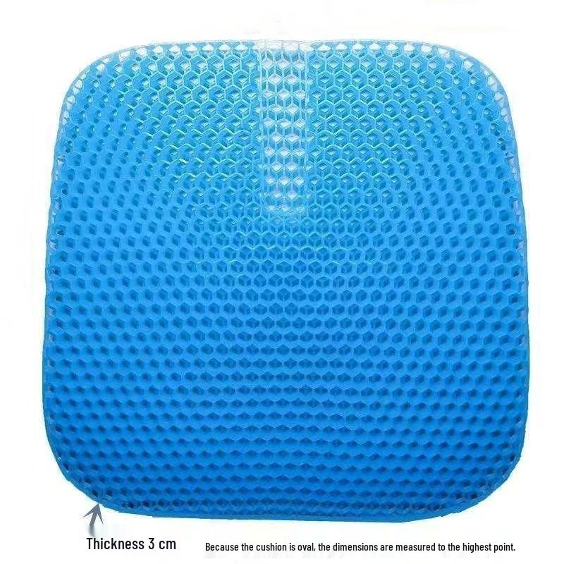 3D Style Honeycomb Gel Seat Cushion for Car, Sofa, and Student Chairs - Round Design
