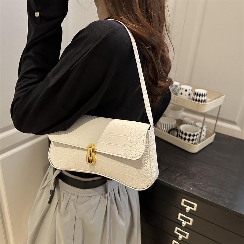 High-value Simple Underarm Women's Bag Autumn New Shoulder Bag Fashionable Retro Underarm Handbag