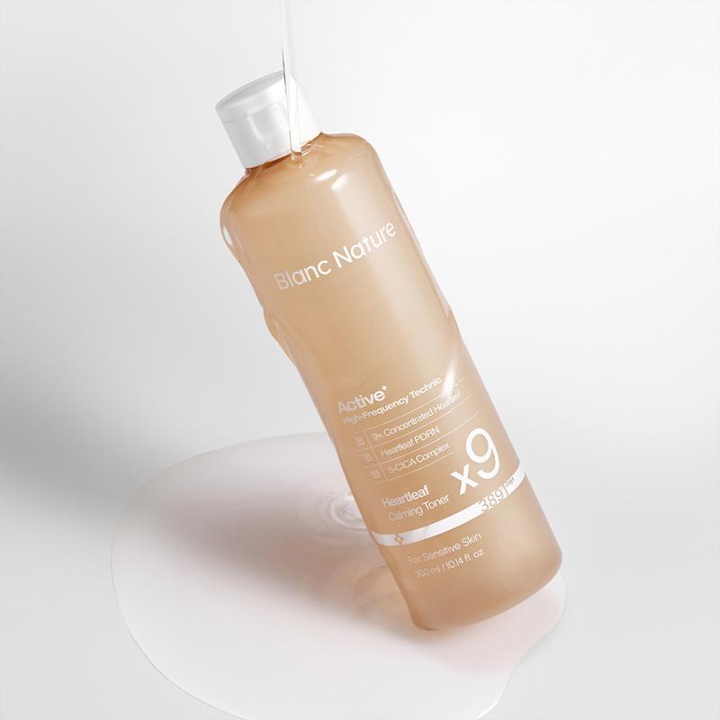 [Blanc Nature] 9x Concentrated Heartleaf Calming Toner 300ml
