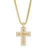 Micro-inlaid Zircon Cross Necklace, Light Luxury Stainless Steel Plated Ins Personalized High-end Necklace