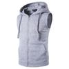 Men Hooded Waistcoat Fashion Brand Male Sleeveless Jacket Zipper Casual Cotton Men Vest