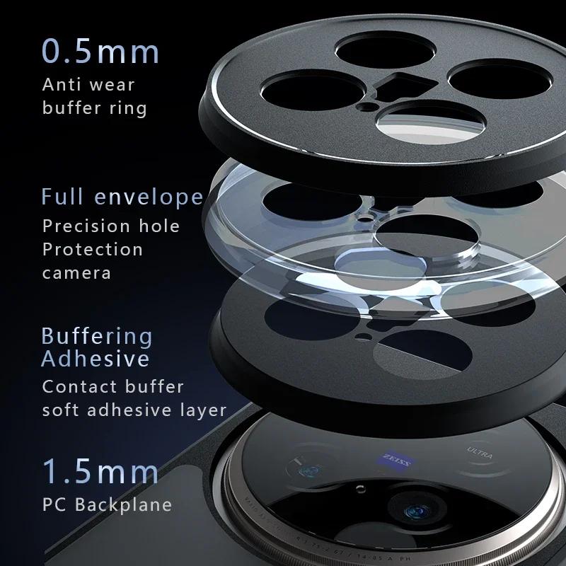 Μαγνητική για Magsafe Ακρυλική Σκληρή Θήκη για Vivo X200 Pro Mini X200Pro X100 Ultra X100 S Pro X 200Pro V40 V30 S19 S18 Αντικραδασμική Ματ Μπροστινό μέρος