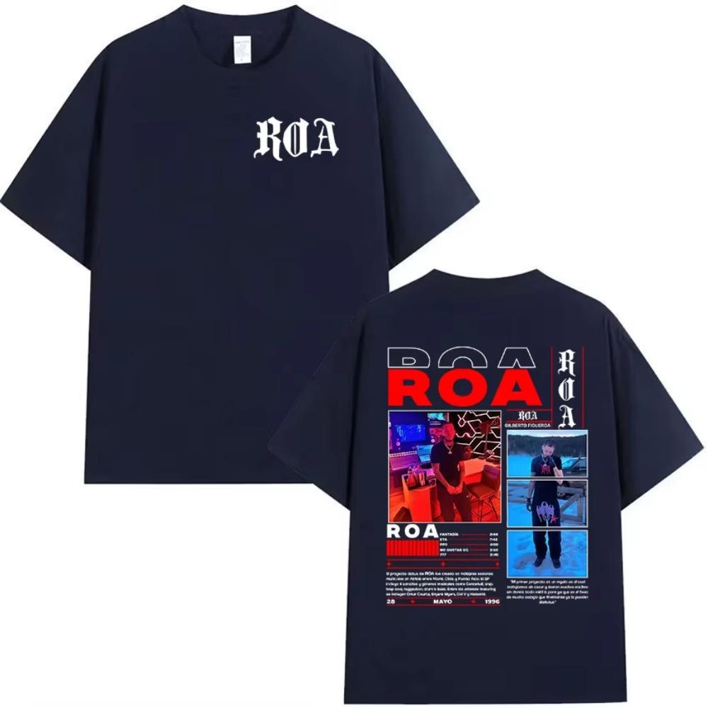Rapper ROA Tour 2025 Album Graphic T-Shirt Men Hip Hop Rock Gothic Short Sleeve T Shirt Vintage Oversized  Tees Streetwear