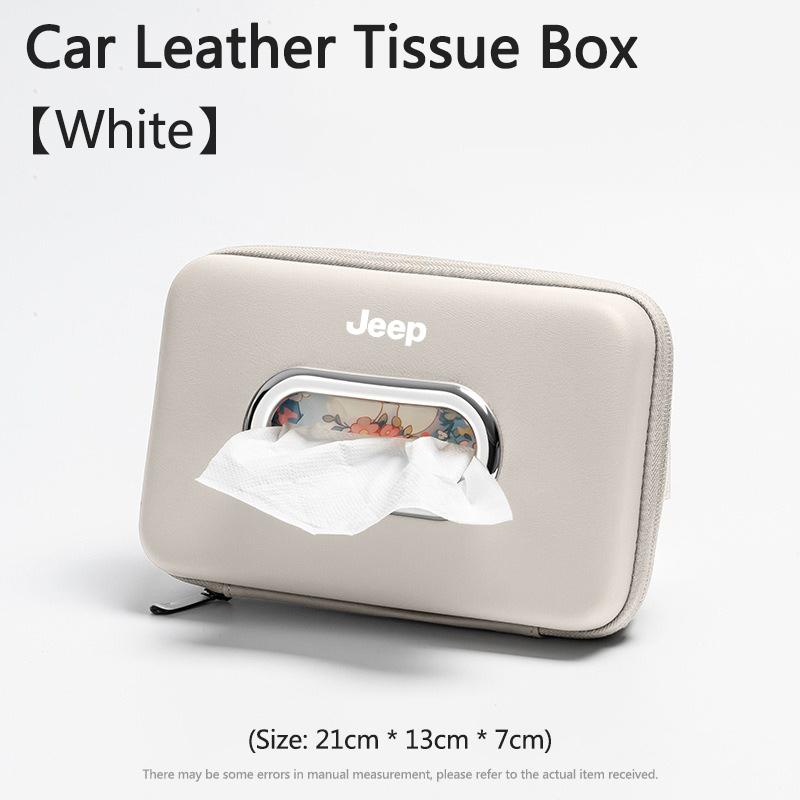 Car Armrest Box Backrest Hanging Multifunctional Tissue Bag For Jeep Renegade Compass Grand Cherokee Wrangler Jk Gladiator