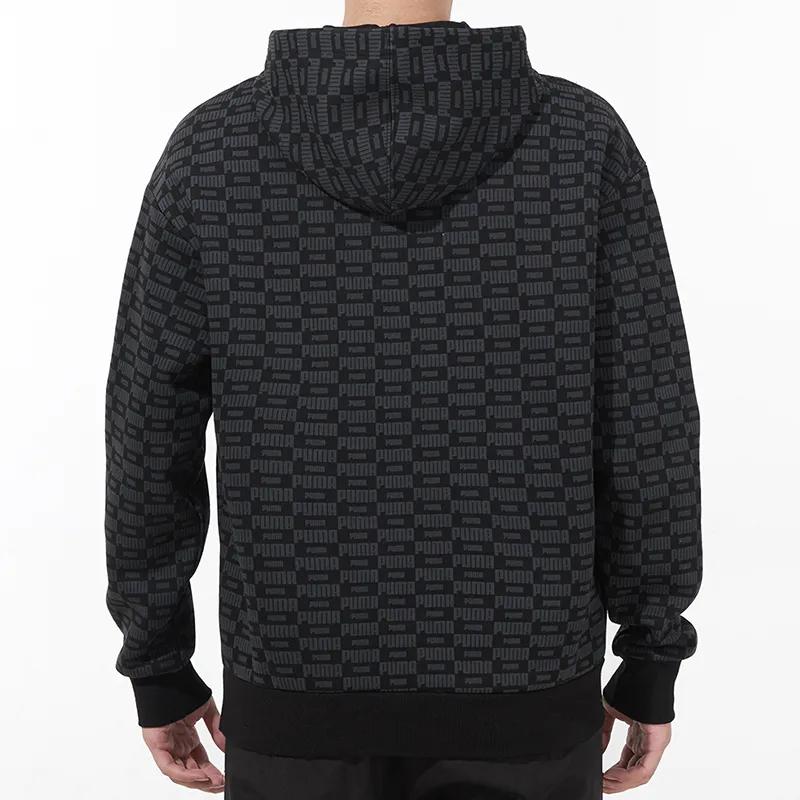 PUMA Sweatshirts Men's Black Hooded Moderate Regular (Unisex) Sweatshirts 534409 01