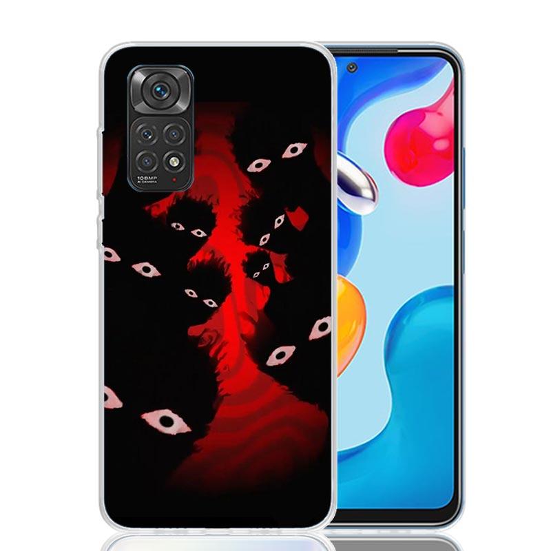 Scary Face Eyes Phone Case For Xiaomi Redmi Note 15 14 13 12S 12 Pro Plus 11S 11E 11 11T 10S 10 Art Soft Pattern Cover Redmi Not