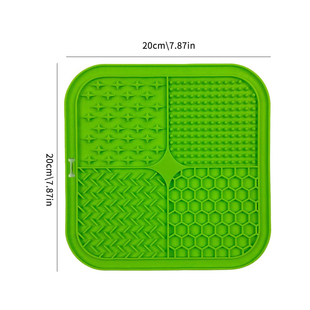 Silicone Dog Lick Mat With Suction Cup Slow Feeder Pet Bathing Distraction Pad Food Training Mat for Dogs Cats Pet Supplies