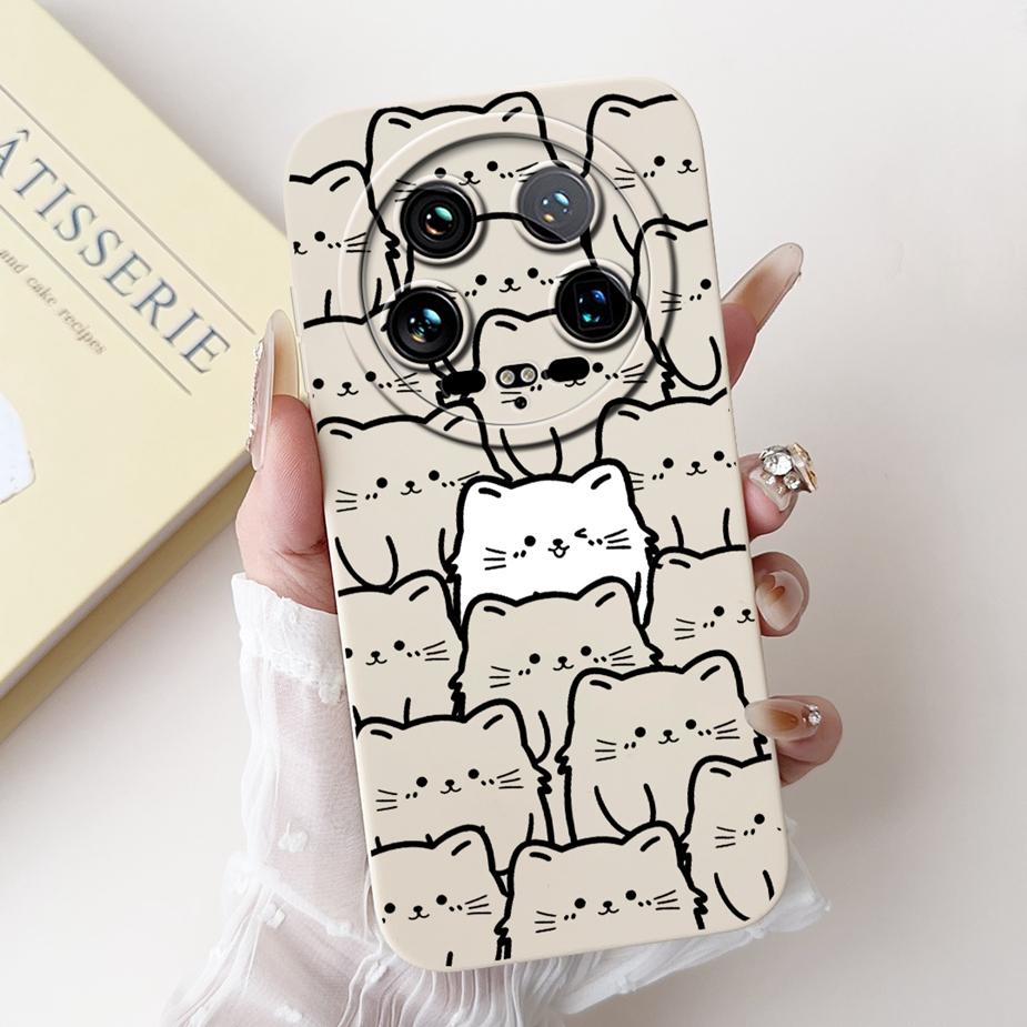 For Xiaomi 14 Ultra Case Cute Dinosaur Cartoon Cover Shockproof Phone Case For Xiaomi Mi 13 Ultra 13Ultra 14Ultra Soft TPU Shell