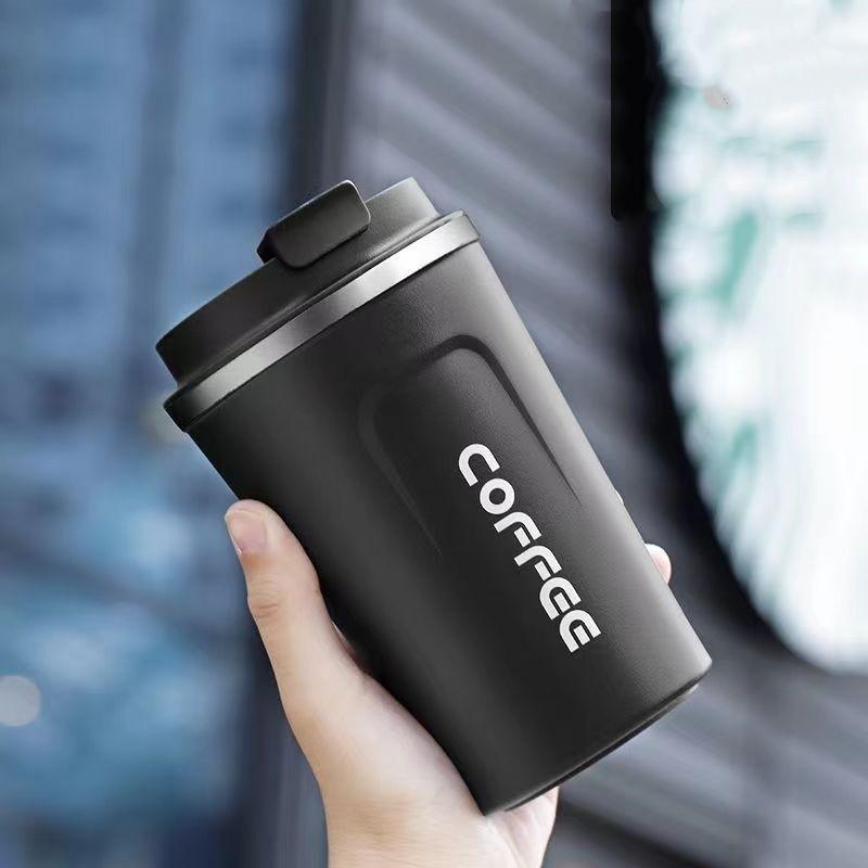 Large Capacity Stainless Steel Vacuum Insulated Coffee Cup Creative Minimalist Car Water Mug