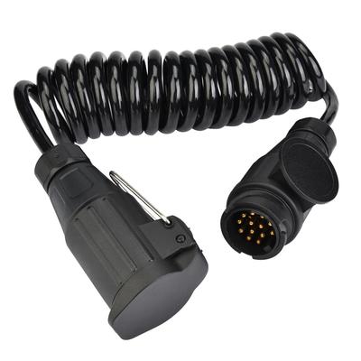 13 Pin Trailer Plug Wiring Spring Cable Connector Adapter for Trailer Caravan