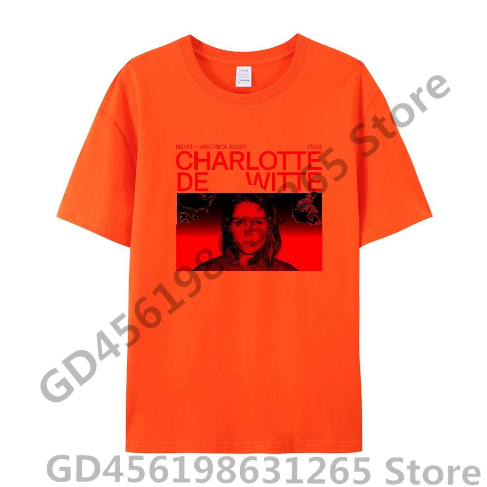 2025 Charlotte de Witte T-shirt Unisex Donna Harajuku Kawaii Top Y2k Unisex Anime Magliette Top alla Moda Abbigliamento Casual Ragazzi/Ragazze