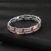 Rhinestone Open Bracelet Gold Silver Diamond Set Elastic Bracelet Bridal Fashion Full Diamond Grab Chain Bracelet