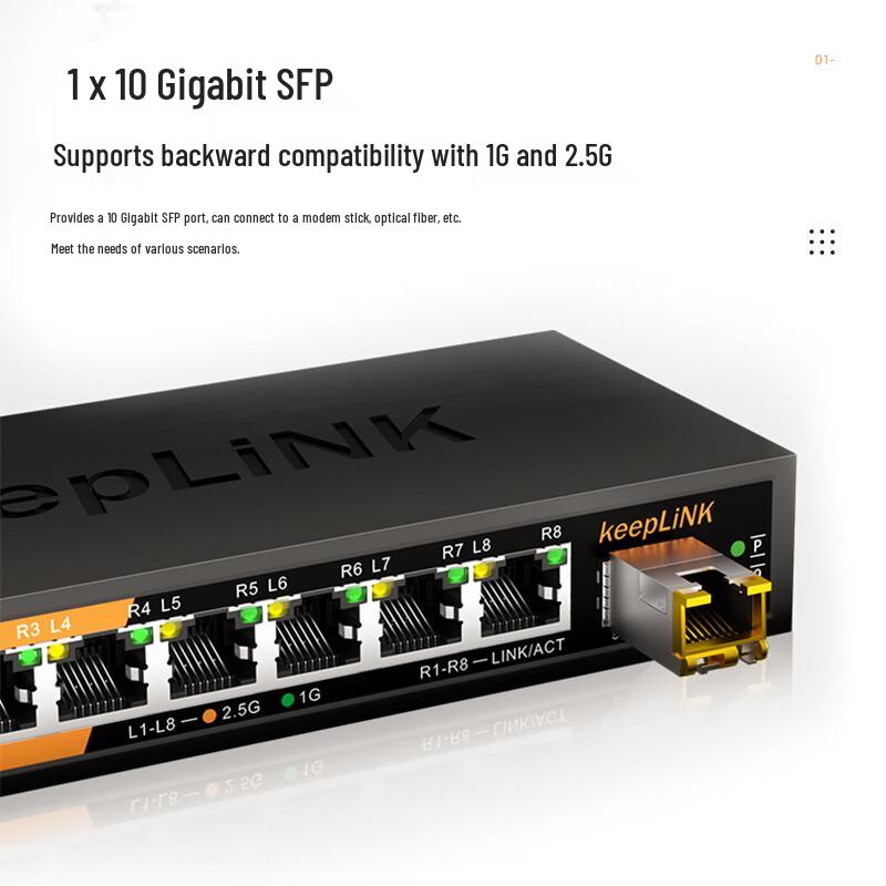 keepLINK KP-9000 Series Multi-Gigabit Non-Managed Ethernet Switches