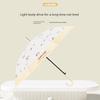 Children's Frosted Transparent Umbrella, Automatic Long-Handle Umbrella for Girls, Specifically Designed for Elementary School Students, Enlarged and