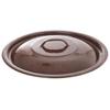 Enameled food milk bucket with lid, brown 10 l