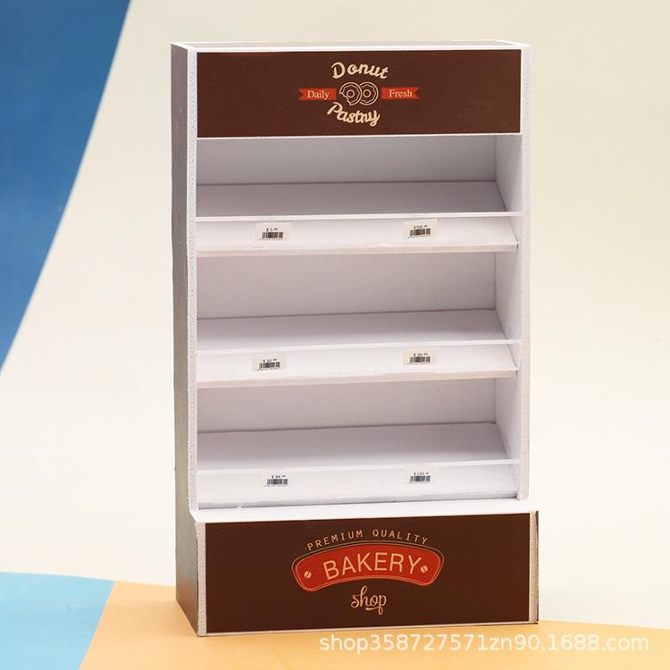 Miniature Food Play Cake Rack Breadboard Supermarket Shelf Mini Model 1:12 Points Doll House Play House Ornament