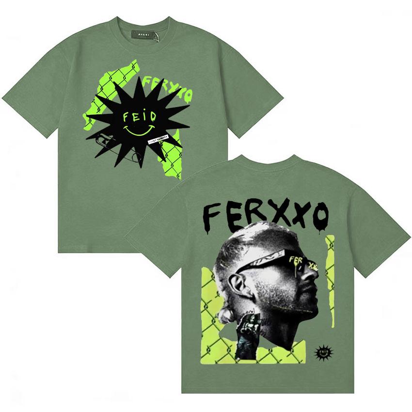 

Feid Inter Shibuya La Mafia Fans Gift Merch Tshirt Unisexs Women Summer Fashion T Shirt Teenagers Cotton Oversized Crewneck T Shirt 4XL