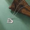 Cazador Trendy Music Note Heart Pendant Necklace for Women Piano Keyboard Chain Stainless Steel Jewelry Music Lovers Gifts