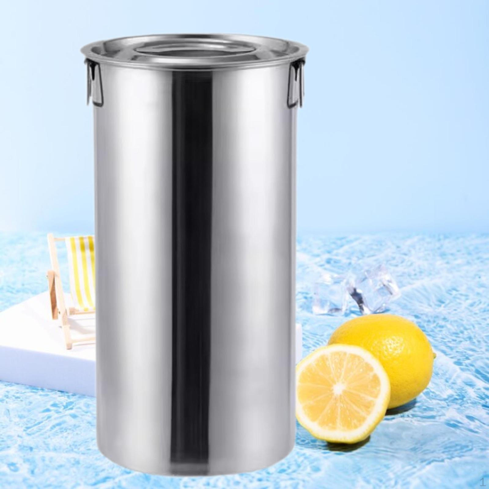 

Відро з нержавіючої сталі з надійною кришкою та зручними ручками для пригод на природі 22x40cm15L