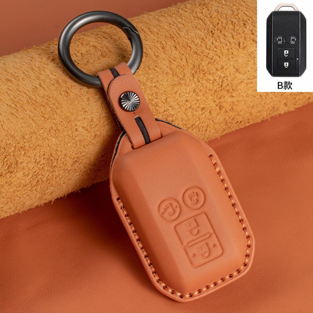 Genuine Leather Key Cover for SUZUKI XL7 Solio Hustler Ertiga Premium Cowhide Key Case