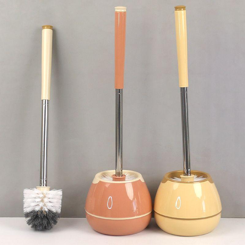Vertical Toilet Brush with Base Household Bathroom Cleaning Brush Toilet Cleaning Brush Squat Toilet Brush Toilet Gap Brush