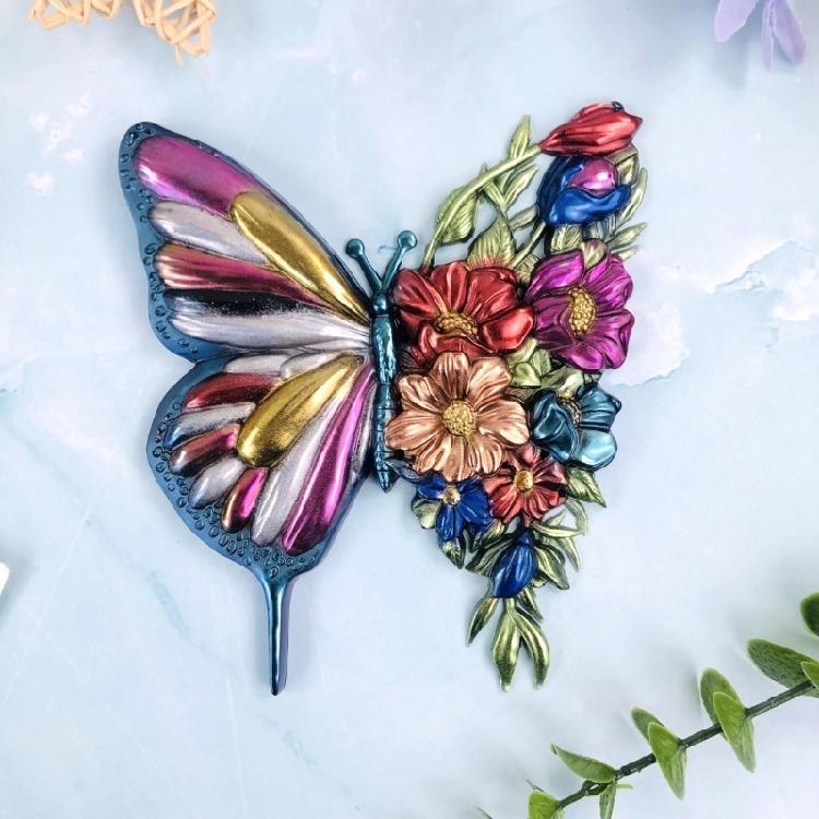 Resin Wall Ornament Mold Unique Butterfly Wall Decoration Silicone Mold Decors