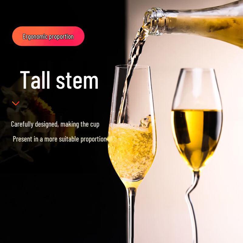 Chixing Crystal Champagne and Sparkling Wine Flute Set