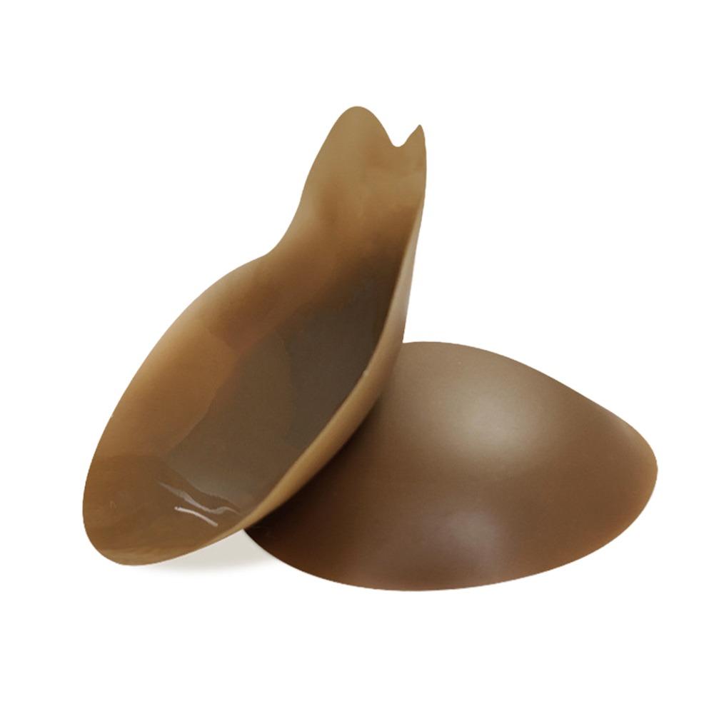 

Rabbit Ears Nipple Cover Silicone Sticky Bras Invisible Adhesive Bras for Wome 11CM кавовий