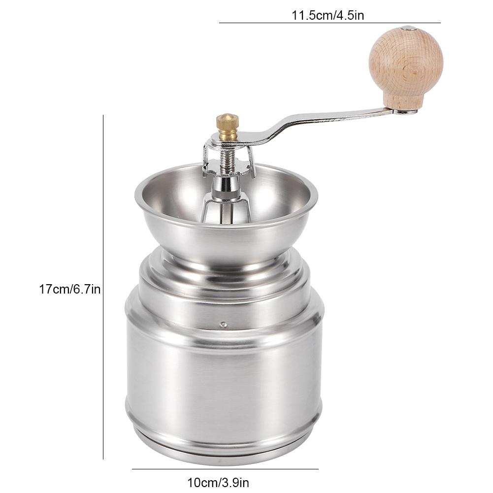 ZK20 Portable Stainless Steel Manual Coffee Grinder Adjustable Coffe Bean Pepper Mill Household Kitchen Tool
