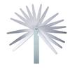 Feeler Gauge 17 Blades Stainless Steel 0.02 1.00mm Marked Metric Measuring Tool for Measuring Gap Thickness Or Width