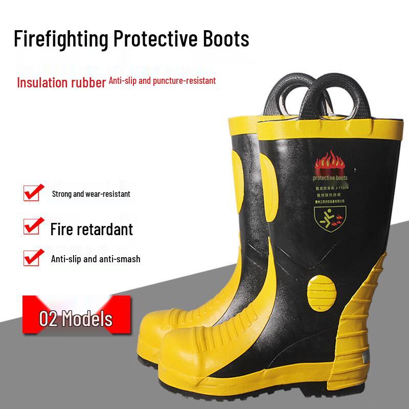 Dundrup 02 Firefighter Protective Rubber Boots Size 1