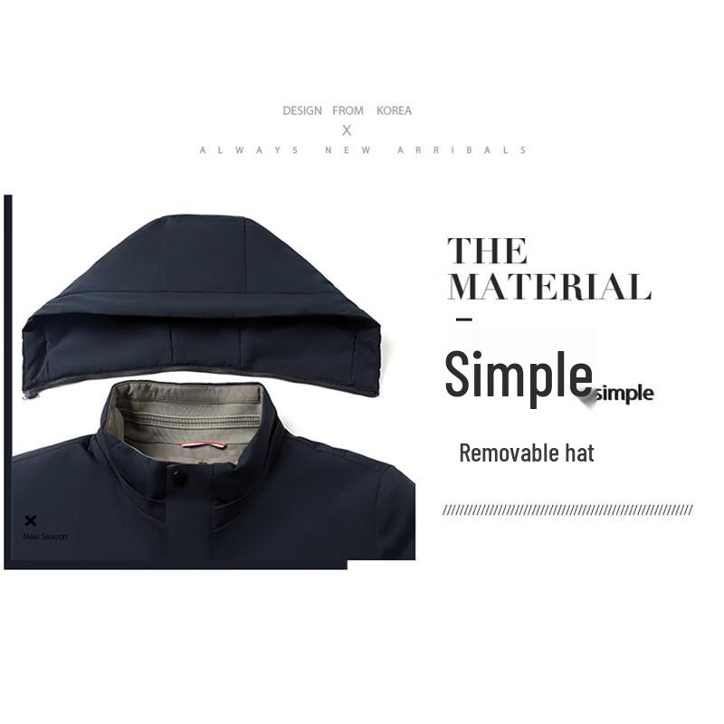 Romon Men's Hooded Winter Jacket