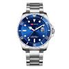 Men's Green Water Ghost Watch Shrimp Skin Stainless Steel Men's Watch Luminous Anti-diving Calendar Quartz Steel Belt Watch