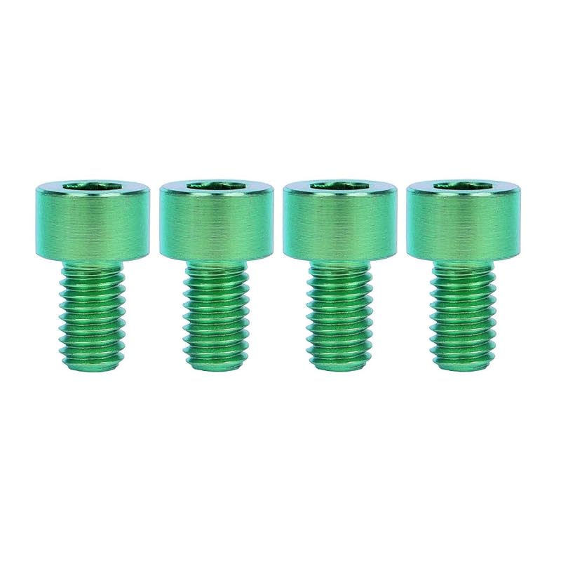 4PCS Titanium Bolt Ti Screw M6x10 16 18 20 25 30 35mm Column Allen Hex Bolt (Blue, M6x25mm)