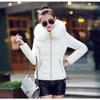 Autumn and winter new women's cotton-padded jacket short big fur collar women's cotton-padded jacket