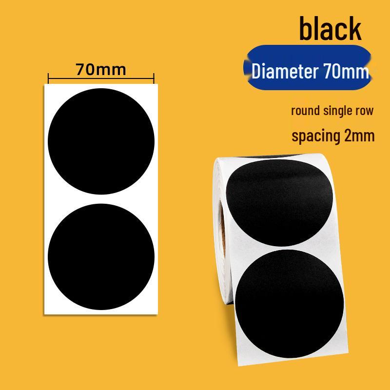 

Папір для самоклеючих етикеток зі штрих-кодом з кольоровим покриттям - Круглі наліпки різних розмірів