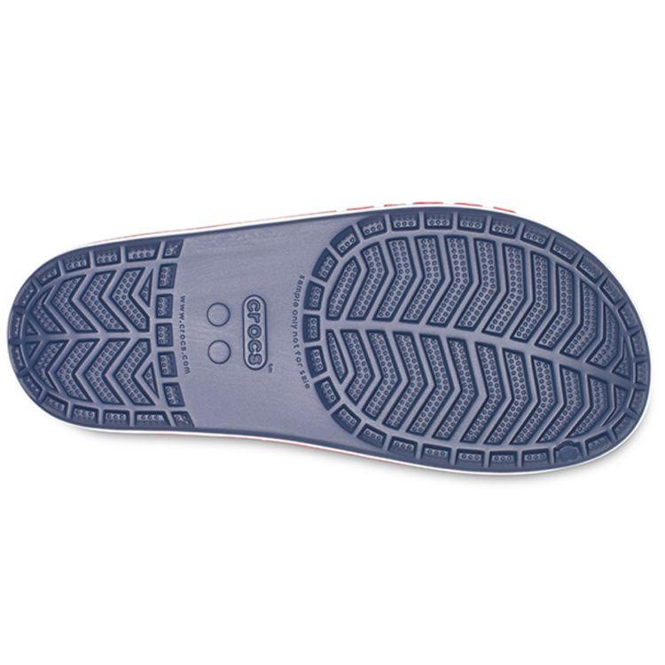 Crocs Bayaband Printed Logo Embossed EVA Silent Slide Sandals Unisex Sandals Blue White Red 205392-4CC